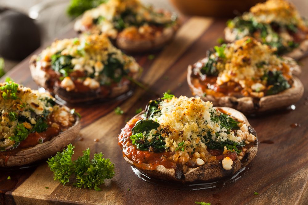 Stuffed Mushrooms - Foods for Eye Health